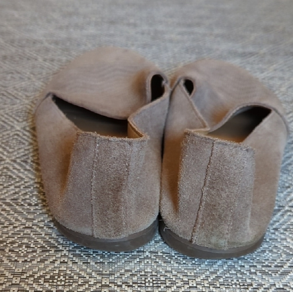 Lucky Brand Suede Slip-On Loafers with Chevron Detailing - Picture 5 of 5